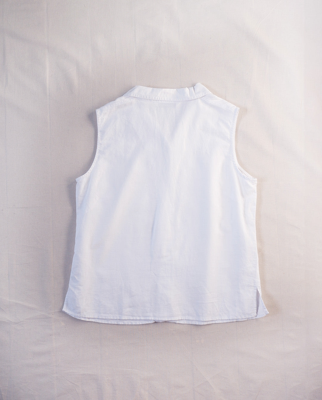Linen Sleeveless Shirt