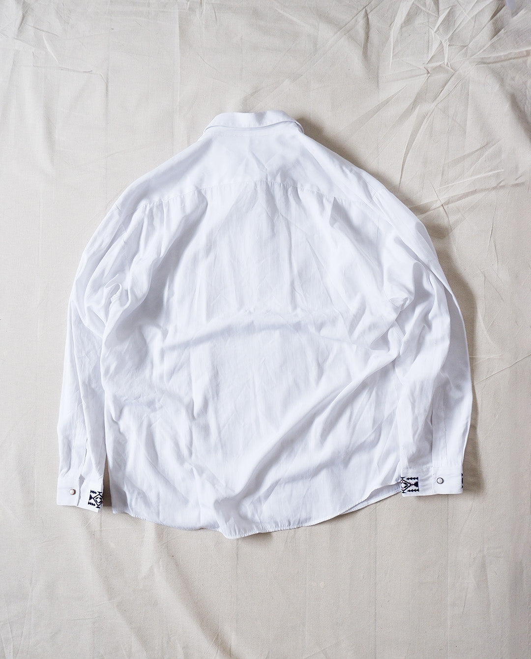 Patterned White Shirt