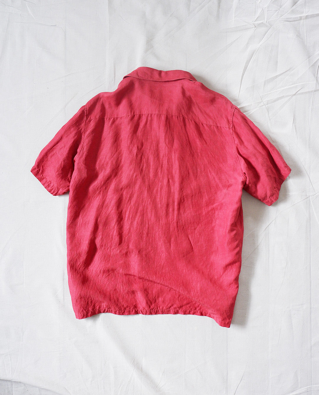 Short Sleeve Silk Linen Shirt